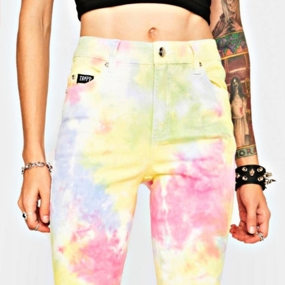 TRIPP NYC Tie-Dye Festival Pants | Skinny | Size 27 & 28 | NWT - Picture 8 of 16